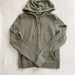 Aeropostale Sage/Olive Green Zip-Up Sweater Hoodie Junior’s Small